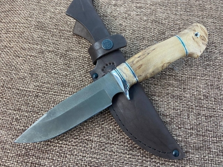 Нож Походный сталь Х12МФ, рукоять карельская береза (распродажа)