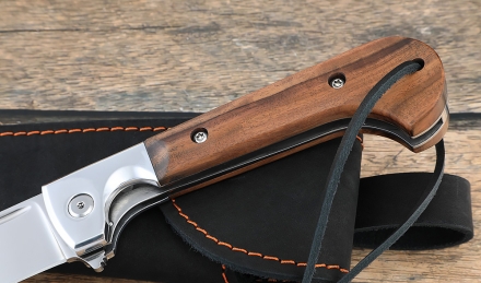 Нож Складной на подшипнике Пчак сталь Х12МФ, накладки палисандр