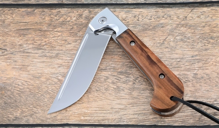 Нож Складной на подшипнике Пчак сталь Х12МФ, накладки палисандр