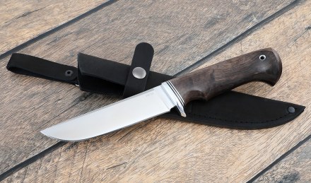 Нож охотничий "Барракуда-3 " сталь VG-10, рукоять карельская береза коричневая