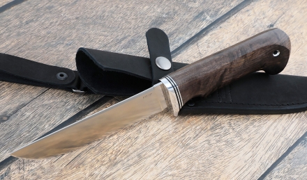Нож охотничий "Барракуда-3 " сталь VG-10, рукоять карельская береза коричневая 