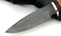 Нож Походный сталь дамаск, рукоять береста - _MG_3236.jpg