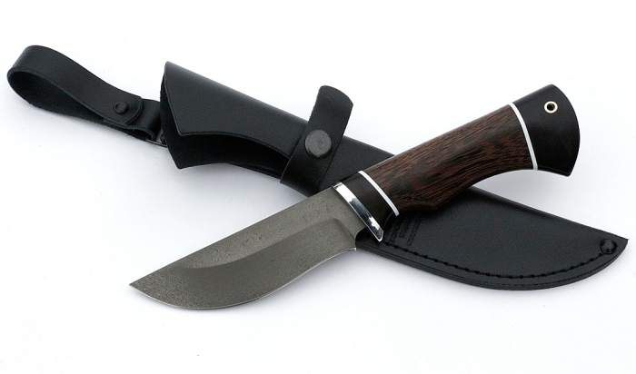 Нож Койот сталь Х12МФ, рукоять венге-черный граб