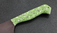 Нож Шеф №3 сталь Х12МФ, рукоять зеленый акрил - Нож Шеф №3 сталь Х12МФ, рукоять зеленый акрил