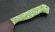 Кухонный нож Шеф №3 сталь Х12МФ, рукоять зеленый акрил