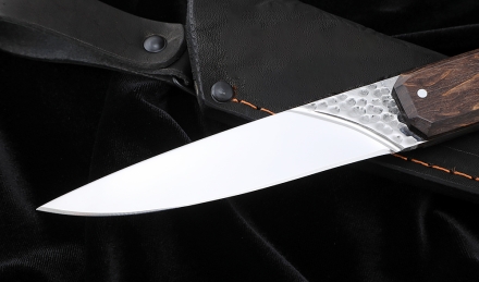 Нож №40 Х12МФ цельнометаллический рукоять карельская береза коричневая Нож №40 Х12МФ цельнометаллический рукоять карельская береза коричневая