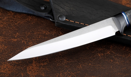 Нож Ферзь 95Х18 рукоять G10 черная, карбон Нож Ферзь 95Х18 рукоять G10 черная, карбон