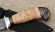 Нож Лидер сталь Х12МФ с долом рукоять береста (NEW)