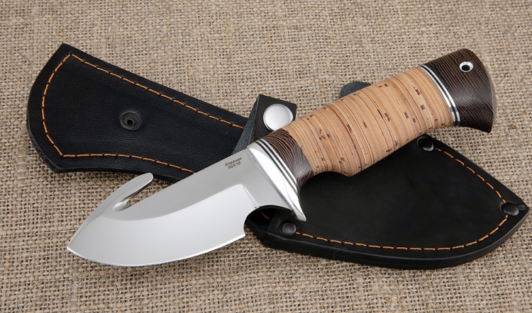 Нож Шкуросъемный-4 сталь 95Х18 рукоять береста — купить в интернет ...