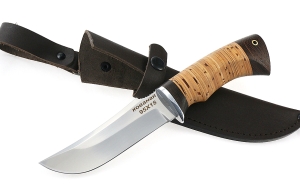 Нож Коршун сталь 95х18, рукоять береста