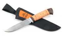 Нож Ягуар сталь Х12МФ(сатин), рукоять береста - Нож Ягуар сталь Х12МФ(сатин), рукоять береста