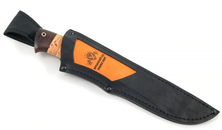 Нож Ягуар сталь Х12МФ(сатин), рукоять береста Нож Ягуар сталь Х12МФ(сатин), рукоять береста