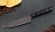Нож Шеф №6 сталь Х12МФ, рукоять акрил черный
