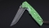 Нож Като, складной, сталь булат, рукоять накладки акрил зеленый