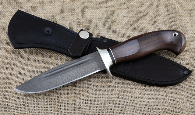 Нож Лидер сталь Х12МФ с долом рукоять палисандр (NEW) 