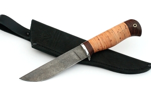 Нож Лось сталь ХВ-5, рукоять береста Нож Лось сталь ХВ-5, рукоять береста