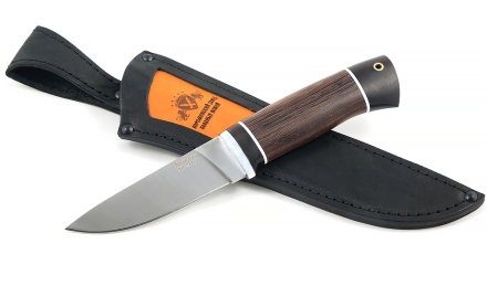 Нож Клык сталь Х12МФ(сатин), рукоять венге+ черный граб