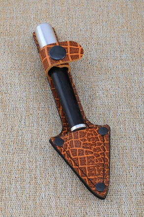 Набор ножей для просфор (копие) сталь х12мф рукоять черный граб (NEW)