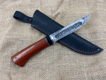 Нож "Народа севера" сталь У8А, рукоять бубинга и черный граб (распродажа)
