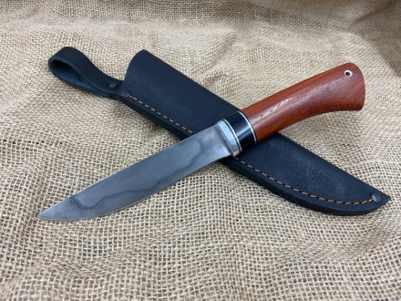 Нож "Народа севера" сталь У8А, рукоять бубинга и черный граб (распродажа)