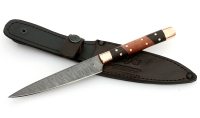 Нож Шеф №7 сталь дамаск, рукоять черный граб, бубинга латунь - _MG_6135.jpg