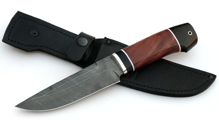 Нож Аллигатор сталь дамаск береста Нож Аллигатор сталь дамаск береста