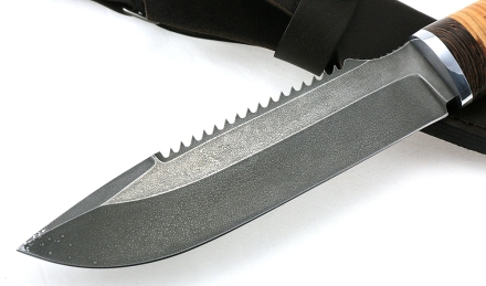 Нож Таёжный сталь ХВ-5, рукоять береста Нож Таёжный сталь ХВ-5, рукоять береста