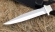 Нож Молния Elmax цельнометаллический рукоять мельхиор, карельская береза коричневая