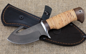 Нож Шкуросъемный-4 сталь Х12МФ рукоять береста Нож Шкуросъемный-4 сталь Х12МФ рукоять береста