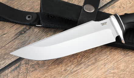 Нож Алтай-2 сталь 95х18, рукоять карельская береза акрил черный