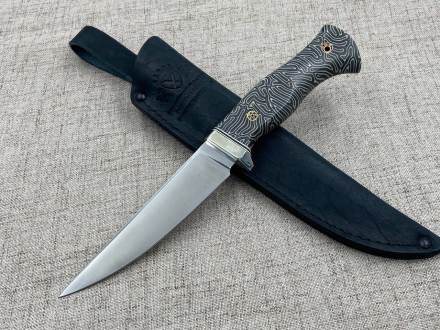 Нож Комар S390 G10 серая (распродажа) 