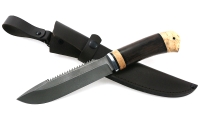Нож Таёжный сталь ХВ-5, рукоять венге-карельская береза