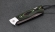 Нож Лиса, складной, сталь Х12МФ, рукоять накладки микарта зеленая с дюралью