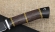 Нож Ягуар сталь дамаск ламинированный с воронением, рукоять черный граб и  венге