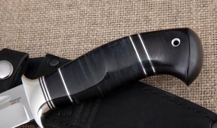 Нож Лидер сталь 95х18, рукоять наборная кожа (NEW)