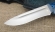 Нож Амур Sandvik 12C27 с долом, рукоять микарта синяя 