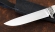 Нож Пантера сталь Х12МФ (сатин), рукоять рог лося, мельхиор