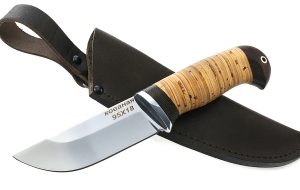 Нож Заяц сталь 95х18, рукоять береста Нож Заяц сталь 95х18, рукоять береста