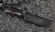 Нож Амур дамаск с долом, рукоять карельская береза коричневая