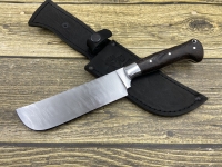 Нож "Узбек" средний цельнометаллический сталь дамаск с никелем, накладки венге (распродажа)  