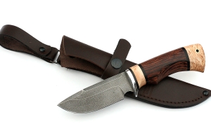 Нож Хаска сталь ХВ-5, рукоять венге-карельская береза