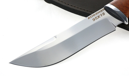 Нож Русак сталь 95х18, рукоять бубинга Нож Русак сталь 95х18, рукоять бубинга