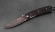 Складной нож Турист, сталь булат, рукоять накладки венге