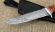 Нож Барракуда из подшипника, рукоять зебрано акрил