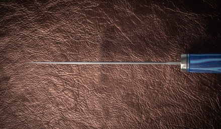 Нож Стрела сталь Sandvik 12c27 рукоять G10 синяя