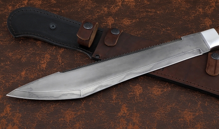 Нож Мачете №4 сталь У8А с пилой рукоять венге Нож Мачете №4 сталь У8А с пилой рукоять венге