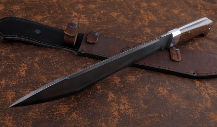 Нож Мачете №4 сталь У8А с пилой рукоять венге Нож Мачете №4 сталь У8А с пилой рукоять венге