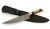 Нож Шеф №8 сталь дамаск, рукоять черный граб, кап