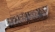 Сербский нож малый сталь кованая 95х18 карельская береза коричневая, мельхиор