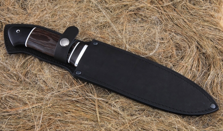 Нож Медведь сталь дамаск, рукоять венге-черный граб Нож Медведь сталь дамаск, рукоять венге-черный граб